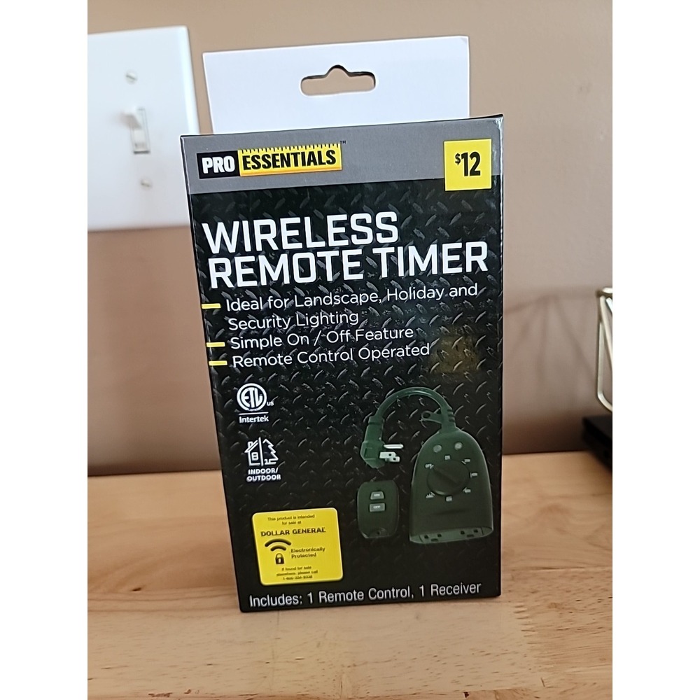 Pro Essentials Wireless Remote Timer Control Landscape Security Holiday NEW